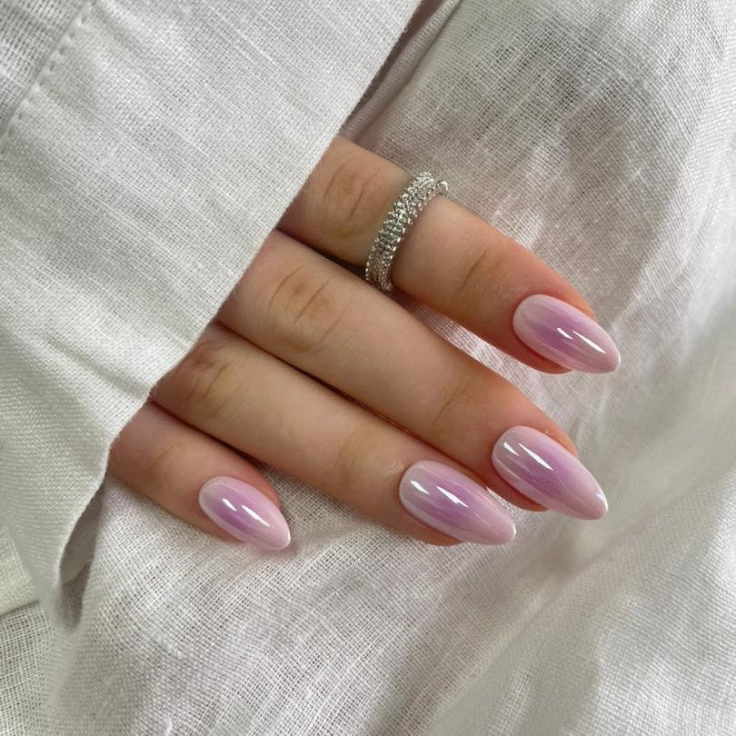 Classy Almond Nails with Soft Gradient